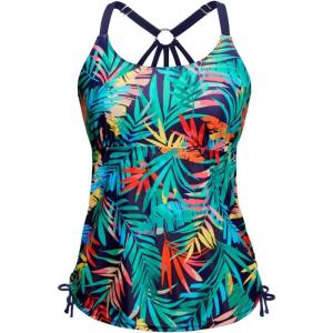 imageHolipick Womens Tankini Swim Top Only Tankini Bathing Suit Tops No BottomColorful Leaves