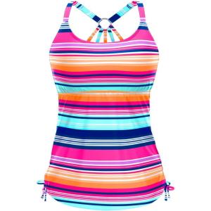 imageHolipick Womens Tankini Swim Top Only Tankini Bathing Suit Tops No BottomColorful Striped3
