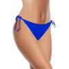 imageHolipick Bikini Bottoms for Women String Bathing Suit Bottom with Moderate Coverage Low Waist Swim BottomRoyal Blue