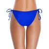 imageHolipick Bikini Bottoms for Women String Bathing Suit Bottom with Moderate Coverage Low Waist Swim BottomRoyal Blue