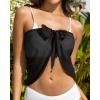 imageHolipick Sarong Cover Up Wrap Skirt Bathing Suit Sheer Swimsuit Sarong for Beach Chiffon CoverupBlack