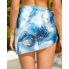 imageHolipick Sarong Cover Up Wrap Skirt Bathing Suit Sheer Swimsuit Sarong for Beach Chiffon CoverupBlue Marble