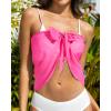 imageHolipick Sarong Cover Up Wrap Skirt Bathing Suit Sheer Swimsuit Sarong for Beach Chiffon CoverupPink