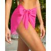 imageHolipick Sarong Cover Up Wrap Skirt Bathing Suit Sheer Swimsuit Sarong for Beach Chiffon CoverupPink