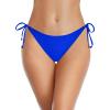 imageHolipick Bikini Bottoms for Women String Bathing Suit Bottom with Moderate Coverage Low Waist Swim BottomRoyal Blue