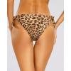 imageHolipick Bikini Bottoms for Women String Swim Bottom Adjustable Side Tie Bikini Bottom Low Rise Swimsuit BottomLeopardwide