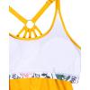 imageHolipick Womens Blouson Tankini Tops Only Tummy Control Swimsuit Top with Racerback No BottomYellow