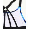 imageHolipick Womens Tankini Swim Top Only Tankini Bathing Suit Tops No BottomBlue and Black Stripe