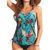 imageHolipick Womens Tankini Swim Top Only Tankini Bathing Suit Tops No BottomColorful Leaves