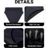 imageHolipick Women High Waisted Bikini Bottoms Tummy Control Swimsuit Bottom High Cut Bathing Suit Swim BottomBlack