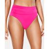 imageHolipick Women High Waisted Bikini Bottoms Tummy Control Swimsuit Bottom High Cut Bathing Suit Swim BottomHot Pink