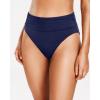 imageHolipick Women High Waisted Bikini Bottoms Tummy Control Swimsuit Bottom High Cut Bathing Suit Swim BottomNavy Blue1