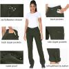 imageHolipick Womens Hiking Cargo Pants Lightweight Quick Dry Waterproof Outdoor Camping Travel Golf Pants with Pockets UPF 50Army Green