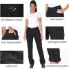 imageHolipick Womens Hiking Cargo Pants Lightweight Quick Dry Waterproof Outdoor Camping Travel Golf Pants with Pockets UPF 50Black
