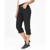 imageHolipick Womens Hiking Cargo Pants Lightweight Quick Dry Waterproof Outdoor Camping Travel Golf Pants with Pockets UPF 50Black
