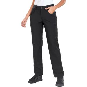imageHolipick Womens Hiking Cargo Pants Lightweight Quick Dry Waterproof Outdoor Camping Travel Golf Pants with Pockets UPF 50Black