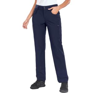 imageHolipick Womens Hiking Cargo Pants Lightweight Quick Dry Waterproof Outdoor Camping Travel Golf Pants with Pockets UPF 50Dark Navy Blue
