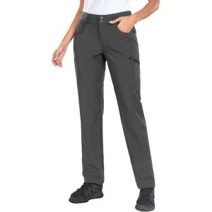 imageHolipick Womens Hiking Cargo Pants Lightweight Quick Dry Waterproof Outdoor Camping Travel Golf Pants with Pockets UPF 50Gray