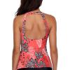 imageHolipick High Neck Tankini Top Bathing Suit Tops for Women Tummy Control Tank Tops SwimsuitsRedBlackWhite