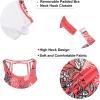 imageHolipick High Neck Tankini Top Bathing Suit Tops for Women Tummy Control Tank Tops SwimsuitsRedBlackWhite