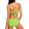 imageHolipick Women Two Piece Swimsuit Push Up Underwire Bikini Sets Sexy Bathing Suits Ruffle Bikini Top with Bottom Teen GirlsFluorescent Green