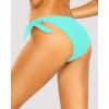 imageHolipick Bikini Bottoms for Women String Swim Bottom Adjustable Side Tie Bikini Bottom Low Rise Swimsuit BottomAqua