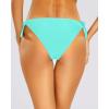 imageHolipick Bikini Bottoms for Women String Swim Bottom Adjustable Side Tie Bikini Bottom Low Rise Swimsuit BottomAqua