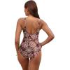 imageHolipick Women Tummy Control One Piece Swimsuit  Push Up Bathing Suit Full Coverage Slimming SwimwearMandala