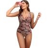 imageHolipick Women Tummy Control One Piece Swimsuit  Push Up Bathing Suit Full Coverage Slimming SwimwearMandala