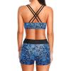 imageHolipick 3 Piece Tankini Swimsuits for Women Tummy Control Bathing Suits Swim Tank Top with Bra Boy Shorts Teen SwimwearBlue Paisley