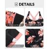 imageHolipick Women Plus Size 3 Piece Tankini SwimsuitsBlack Floral