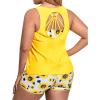 imageHolipick Women Plus Size 3 Piece Tankini SwimsuitsYellow