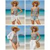 imageHolipick One Shoulder One Piece Swimsuit for Women Tummy Control Bathing Suits Modest Full Coverage Keyhole SwimwearLeopard