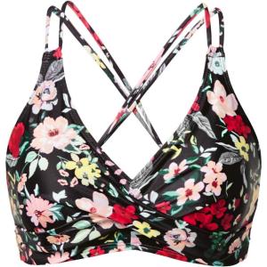 imageHolipick Women Black High Waisted Bikini Twist Front Swimsuits 2 Piece Lace Up Bikini top with Tummy Control SwimsRed Floral