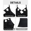 imageHolipick Two Piece Tankini Bathing Suits for Women Tummy Control Swimsuits High Neck Swim Tankini Top with Bikini BottomBlack Striped