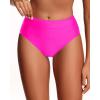 imageHolipick Women Bathing Suit Bottoms  High Waisted Bikini Bottoms Full Coverage Tummy Control Swim BottomHot Pink