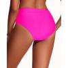 imageHolipick Women Bathing Suit Bottoms  High Waisted Bikini Bottoms Full Coverage Tummy Control Swim BottomHot Pink