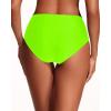 imageHolipick Women Bathing Suit Bottoms  High Waisted Bikini Bottoms Full Coverage Tummy Control Swim BottomNeon Green
