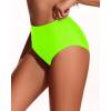 imageHolipick Women Bathing Suit Bottoms  High Waisted Bikini Bottoms Full Coverage Tummy Control Swim BottomNeon Green