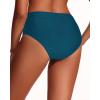 imageHolipick Women Bathing Suit Bottoms  High Waisted Bikini Bottoms Full Coverage Tummy Control Swim BottomTeal