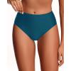 imageHolipick Women Bathing Suit Bottoms  High Waisted Bikini Bottoms Full Coverage Tummy Control Swim BottomTeal