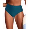 imageHolipick Women Bathing Suit Bottoms  High Waisted Bikini Bottoms Full Coverage Tummy Control Swim BottomTeal