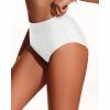 imageHolipick Women Bathing Suit Bottoms  High Waisted Bikini Bottoms Full Coverage Tummy Control Swim BottomWhite 1