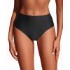 imageHolipick Women Bathing Suit Bottoms  High Waisted Bikini Bottoms Full Coverage Tummy Control Swim BottomBlack 1