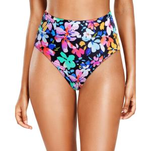 imageHolipick Women High Waisted Bikini Bottoms Tummy Control Swimsuit Bottom High Cut Bathing Suit Swim BottomColorful Floral
