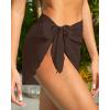 imageHolipick Sarong Cover Up Wrap Skirt Bathing Suit Sheer Swimsuit Sarong for Beach Chiffon CoverupBrown