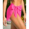 imageHolipick Sarong Cover Up Wrap Skirt Bathing Suit Sheer Swimsuit Sarong for Beach Chiffon CoverupPink