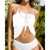 imageHolipick Sarong Cover Up Wrap Skirt Bathing Suit Sheer Swimsuit Sarong for Beach Chiffon CoverupWhite