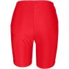 imageHolipick 7quot Swim Shorts Women High Waisted Bathing Suit Shorts Swimsuit Boy Short Long Swimwear BottomRed
