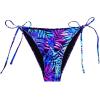 imageHolipick Bikini Bottoms for Women String Bathing Suit Bottom with Moderate Coverage Low Waist Swim BottomBlue Leaves